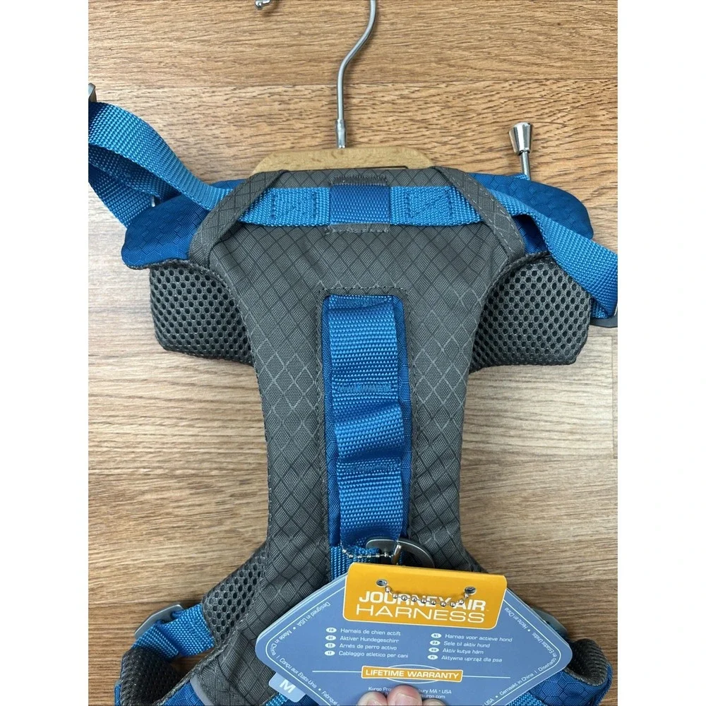 Kurgo‎ Journey Air Dog Harness Blue/Grey Size Medium NEW with Tags & Hanger